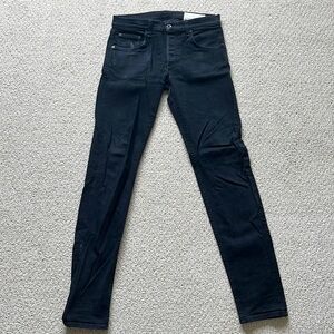 rag & bone Fit 1 Skinny Black Jeans 33x32